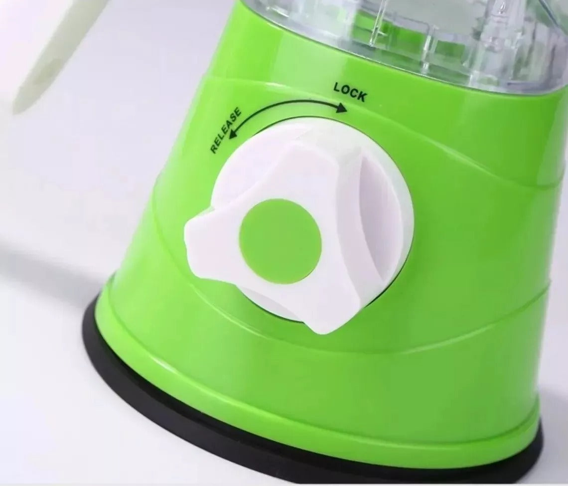 ¡Ahorra tiempo en la cocina! Rallador 3 en 1 con cuchillas intercambiables – Rápido, seguro y sin esfuerzo